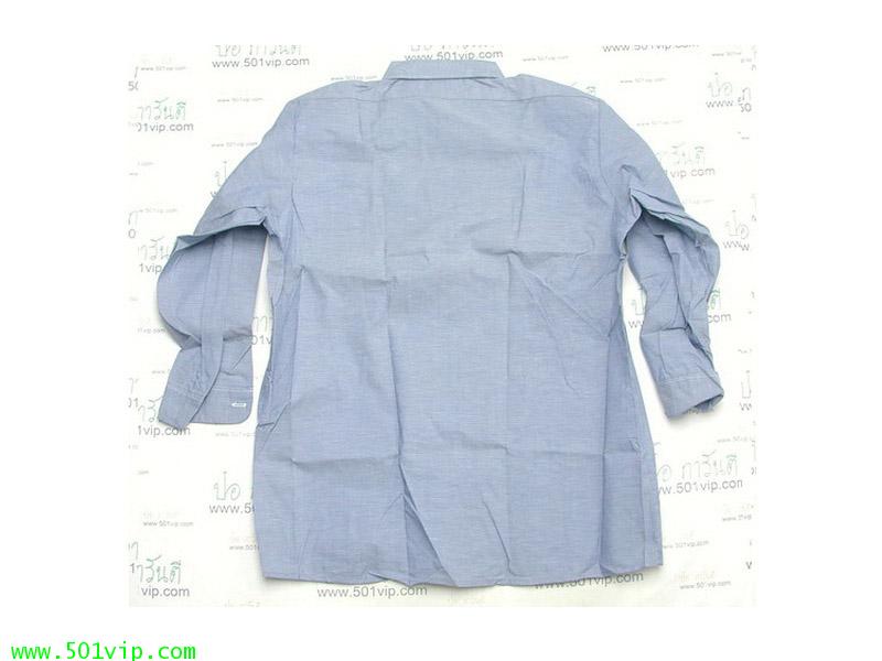 New shirt Chambray Dickies แขนยาว USA ปี 1980 ไซส XL หรือ 17 .5 1