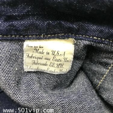 เหมือนใหม่ shirt ลีวายย้อนยุคปี 1950 big E กระเป๋า ฟันเลื่อย USA  ปี 2010 ไซส XL 5