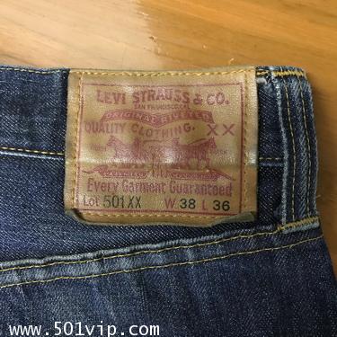 Used levi ย้อนยุครุ่นปี 1947 BIG E 501 XX USA ปี 2008 เอว 37 ยาว 34 3