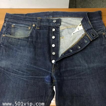 Used levi ย้อนยุครุ่นปี 1947 BIG E 501 XX USA ปี 2008 เอว 37 ยาว 34 5