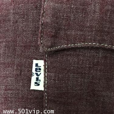 Used shirt ลีวาย Chambray สีดำ 60665 0488 USA ปี 1975 ไซส S 3