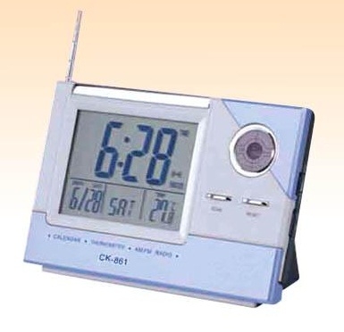 CK861 นาฬิกาปลุก ปฏิทิน200ปี แสดงอุณหภูมิได้ วิทยุ