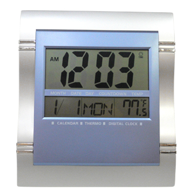 CK878 นาฬิกาปลุก ปฏิทิน200ปี แสดงอุณหภูมิได้ นับเวลาถอดหลังได้