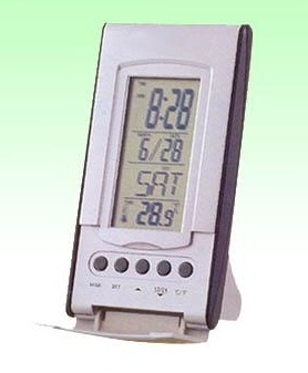 CK862 นาฬิกาปลุก ปฏิทิน100ปี แสดงอุณหภูมิได้ นับเวลาถอดหลังได้