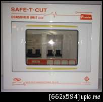 ตู้ไฟ ตู้คอนซูเมอร์ 4ช่อง พร้อมเมนส์50A ลูก2ตัว ครบชุด เซฟทีคัท Safe T cut