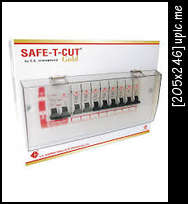 ตู้ไฟ,ตุ็คอนซูเมอร์ 6ช่อง พร้อมเมนส์50A ลูก2ตัว เซฟทีคัท Safe T cut