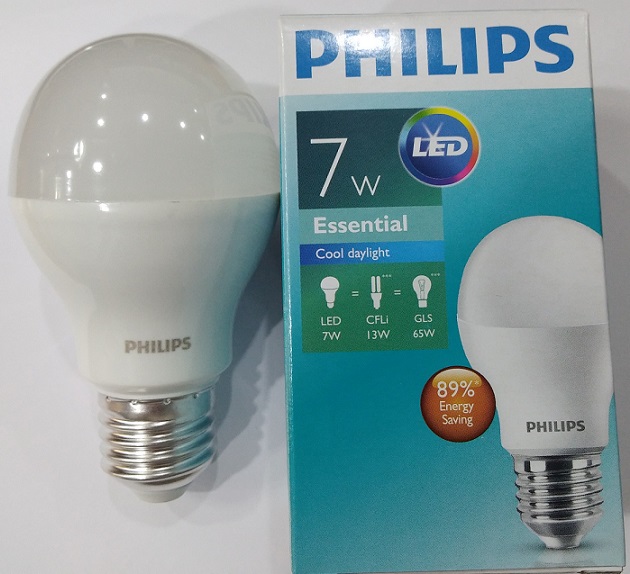 หลอด แอลอีดี LED 7วัตต์ ฟิลิปส์ แสงขาว PHILIPS รับประกัน1ปี
