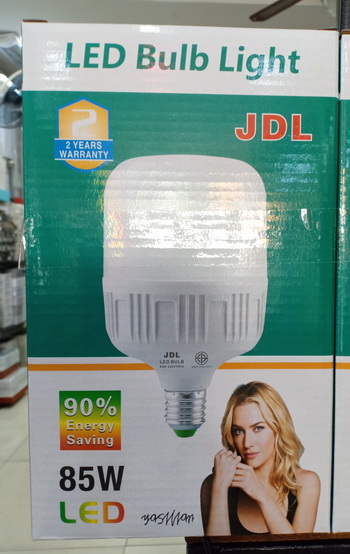 หลอด LED 85วัตต์  แสงขาว มีมอก. ยี่ห้อ JDL  ไฮเพาเวอร์