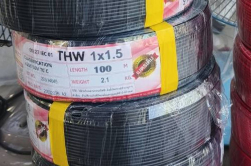 THW 1.5 mm Connect สีดำ 100เมตร