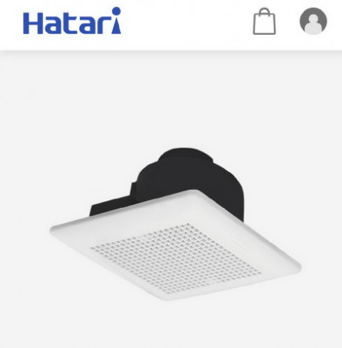 พัดลมฝังฝ้าเพดาน 4นิ้ว ต่อท่อได้ VC10M1 รุ่นใหม่  Hatari