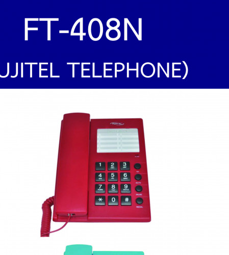 โทรศัพท์บ้าน FT408N  สีแดง ฟูจิเทล  FUJITAL 