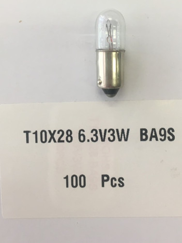 หลอดไฟ เขี้ยว B9 6.3V 3W BA9S  