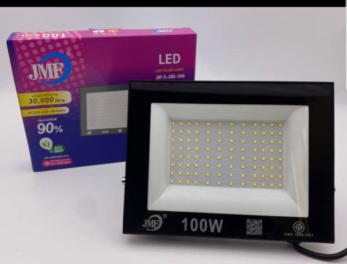 สปอร์ตไลท์ LED100W แสงขาว JMF 220V กันน้ำได้IP65 รับประกัน1ปี