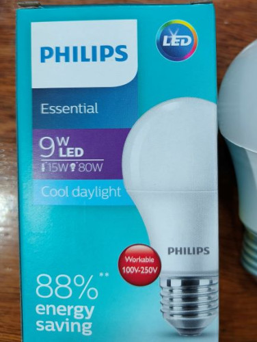 หลอดLED 9W Philips 9วัต ฟิลิปส์ แสงขาว 
