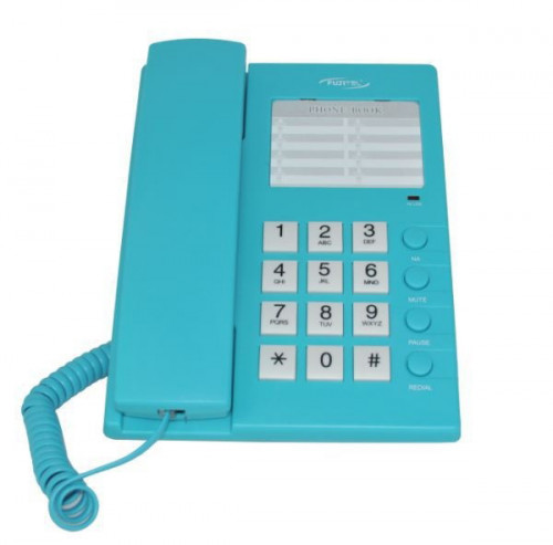 โทรศัพท์บ้าน ฟูจิเทล FT408  FUJITAL สีฟ้า