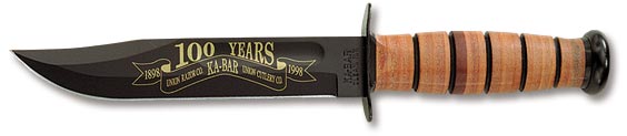100th Anniversary KA-BAR, Leather Sheath