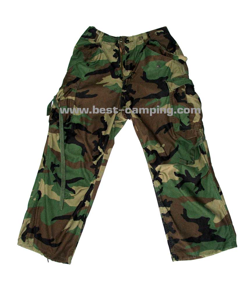 TROUSERS, COLD WEATHER, WOODLAND CAMOUFLAGE(M65)