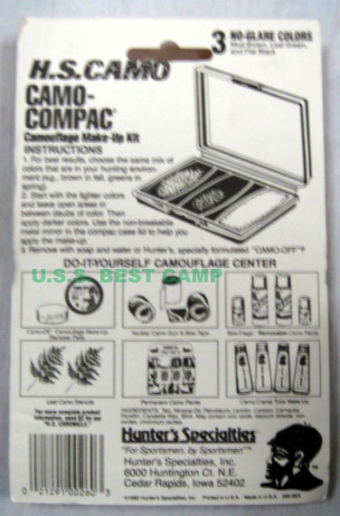 3 CAMO-COMPAC CREME Camouflage Make-Up 1