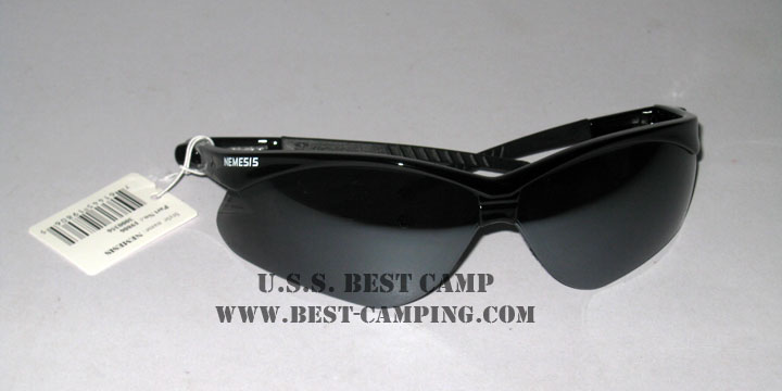 แว่นตาเซฟตี้ , แว่นตากันสะเก็ด , แว่นตา NEMISIS-19806 Safety Glasses, Black Frame,  Smoke Lens 4