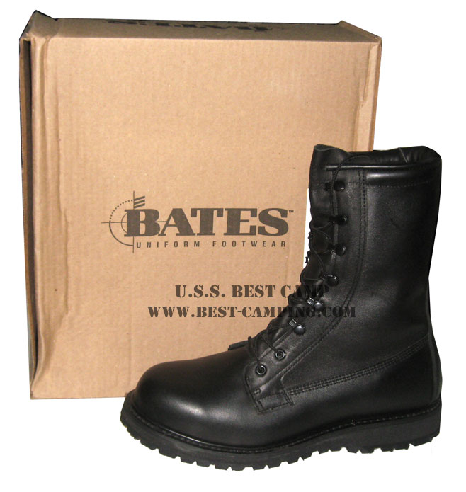 รองเท้าคอมแบทกอร์เท็กซ์,BATES GORE-TEX BLACK LEATHER BOOTS