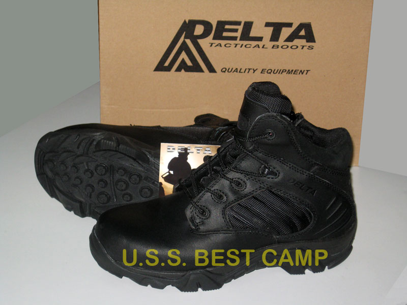 รองเท้า DELTA SHORT BLACK INCH, รองเท้าข้อสั้นเดลต้าสีดำ 6 นิ้ว 1