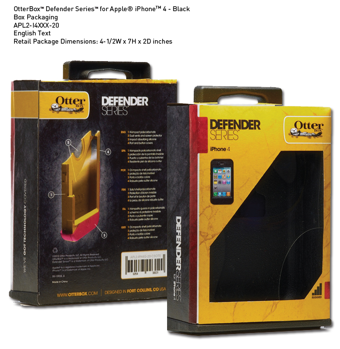 OTTERBOX DEFENDER SERIES FOR iPHONE4(ซองกันกระแทก iphone 4)