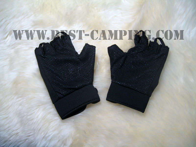 GLOVES, JEEP HALF BLACK (ถุงมือผ้า JEEP ครึ่งนี้ว)