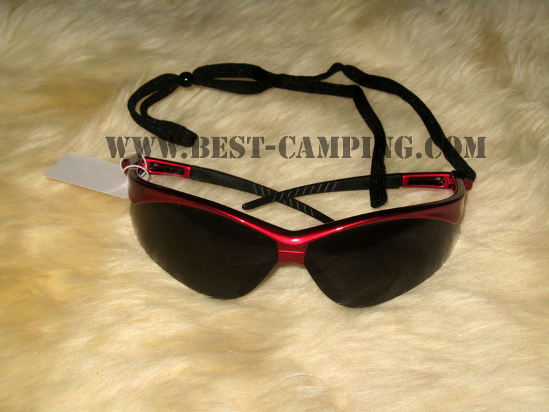 แว่นตาเซฟตี้ , แว่นตากันสะเก็ด , แว่นตา NEMESIS LENS BLACK FRAME RED 1