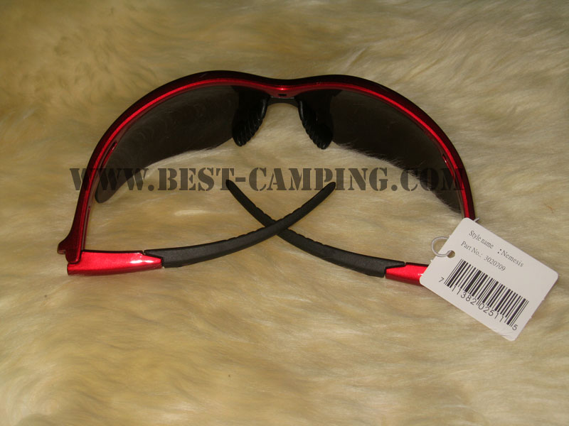 แว่นตาเซฟตี้ , แว่นตากันสะเก็ด , แว่นตา NEMESIS LENS BLACK FRAME RED 2