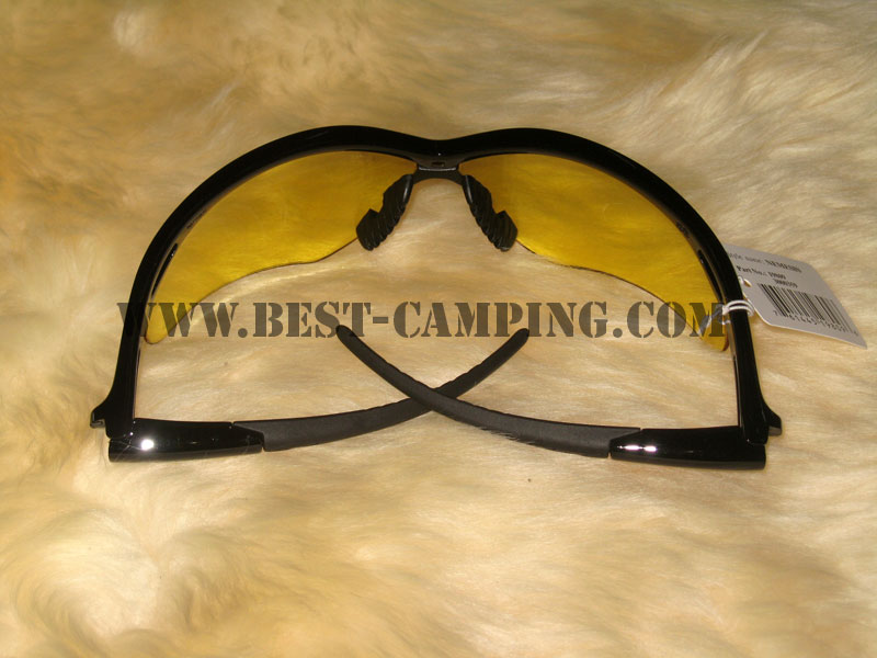 แว่นตาเซฟตี้ , แว่นตากันสะเก็ด , แว่นตา NEMESIS , BLACK FRAME AMBER LENS SAFETY GLASSES 1