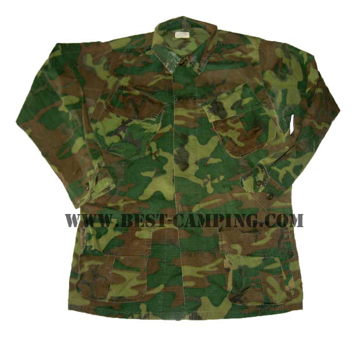 เสื้อกระเป๋าเฉียงลายพรางรุ่นเวียดนาม , สงครามเวียดนาม ,COAT,MAN\'S CAMOCUFLAGE COTTON WIND RESISTANT