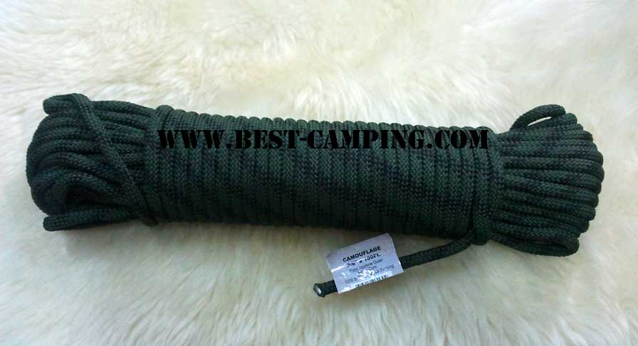 เชือกโรยตัว 3/8 นิ้ว ลายพราง , Abseil rope. Camouflage 3/8 inch x 100Ft. 2