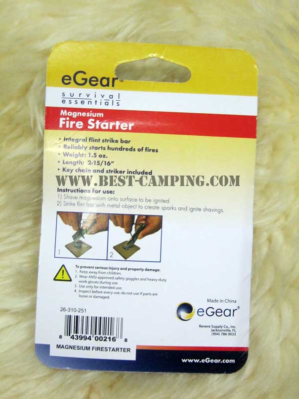 Magnesium , Fire Starter , Survival , essentials , eGear,แท่งแม็คนีเซี