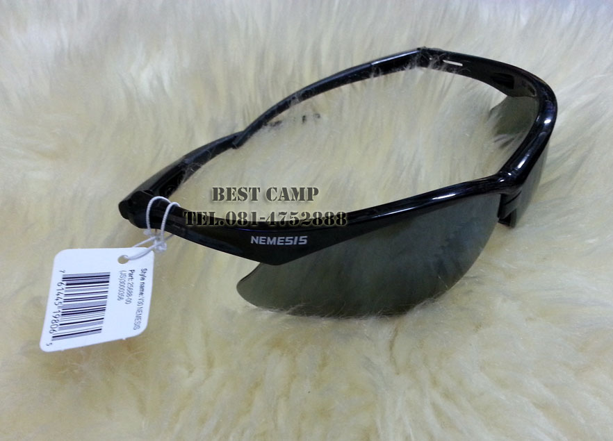 แว่นตาเซฟตี้ , แว่นตากันสะเก็ด , แว่นตา NEMISIS-19806 Safety Glasses, Black Frame,  Smoke Lens 3