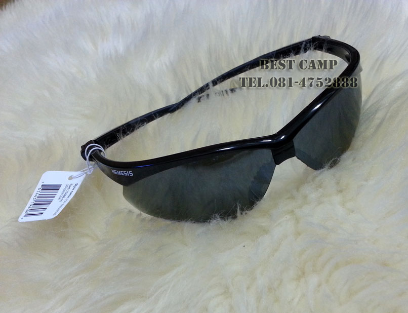 แว่นตาเซฟตี้ , แว่นตากันสะเก็ด , แว่นตา NEMISIS-19806 Safety Glasses, Black Frame,  Smoke Lens 6