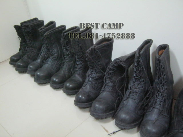 รองเท้าคอมแบทกอร์เท็กซ์,COMBAT GORE-TEX BLACK LEATHER BOOTS(มือสอง) 3