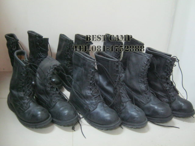 รองเท้าคอมแบทกอร์เท็กซ์,COMBAT GORE-TEX BLACK LEATHER BOOTS(มือสอง) 5
