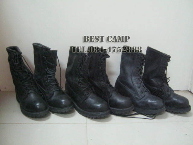 รองเท้าคอมแบทกอร์เท็กซ์,COMBAT GORE-TEX BLACK LEATHER BOOTS(มือสอง) 6