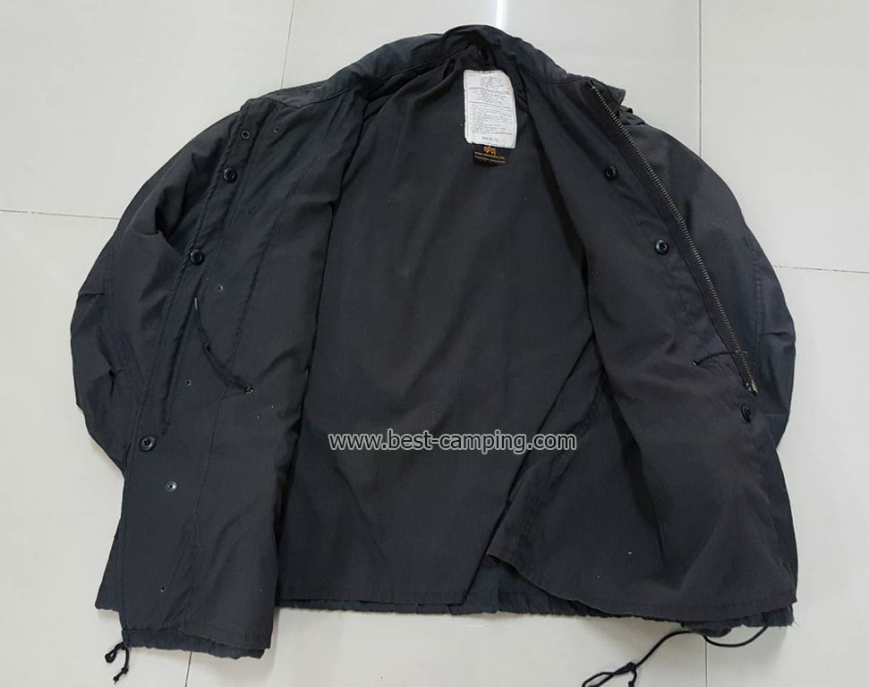 เสื้อแจ็คเก็ตทหาร,Alpha,M65 สีดำcoat,cold weather,man\'s,field,(มือสอง) 2