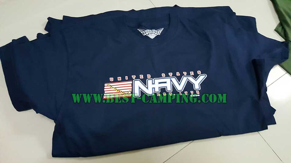 เสื้อยืด  T-Shirt ,Battle Space ลาย U.S. NAVY