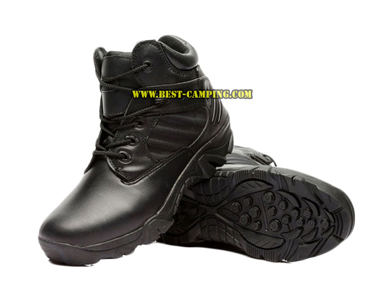 รองเท้า DELTA SHORT BLACK INCH, รองเท้าข้อสั้นเดลต้าสีดำ 6 นิ้ว