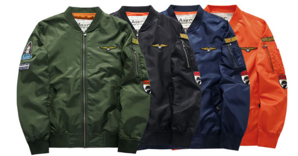 เสื้อแจ็คเก็ตนักบิน ASSTseries สีกรมท่า, Jacket Pilot MA1,Green,Navy,Black,Orange 4