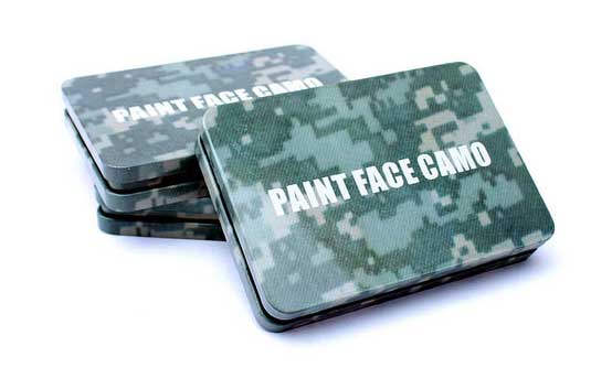 สีพรางหน้าทหาร,แบบตลับ,face paint camouflage