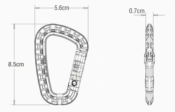 Carabiner,Tac Link,D-ring , key chain,สแนปลิงค์,อเนกประสุงค์,พวงกุญแจ 4