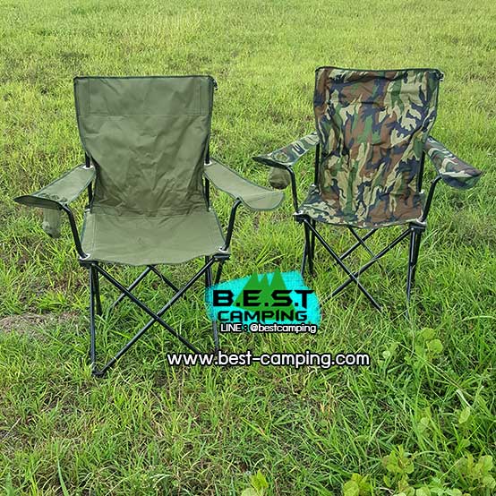 เก้าอี้สนามสีเขียว,เก้าอี้แคมป์ปิ้ง,เก้าอี้เดินป่า,เก้าอี้ Outdoor,เก้าอี้รวบขา+ซองเก้าอี้(size L) 3