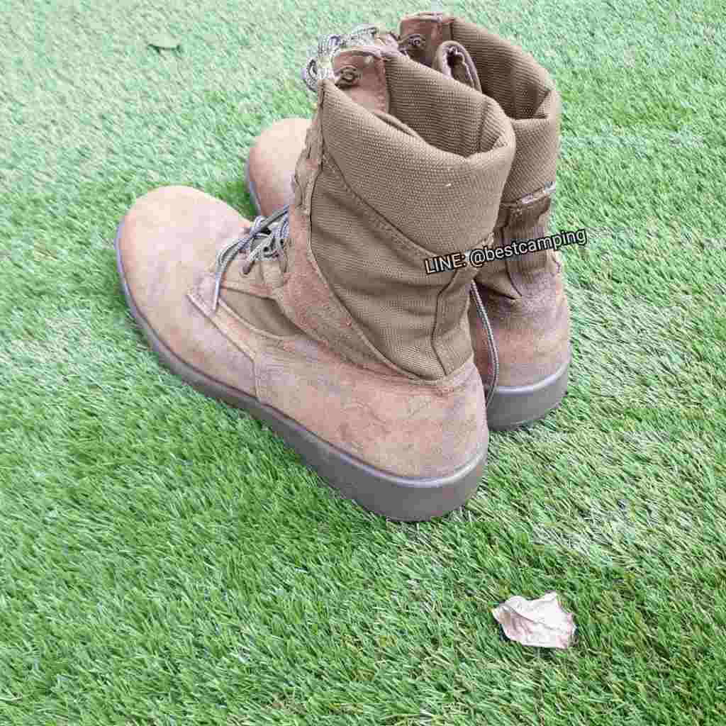 รองเท้าจังเกิ้ลสีน้ำตาล Usmc,โรเสริท์,Vibram(มือสอง) 3