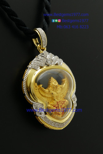 0231003A งานรับสั่งทำกรอบบรรจุพญาครุฑทองคำ