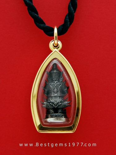 0220229Sกรอบกันน้ำสั่งทำสำหรับบรรจุท้าวเวสสุวรรณรุ่นเจ้าสัว หลวงพ่อฟู วัดบางสมัคร แบบไม่แกะลาย 2