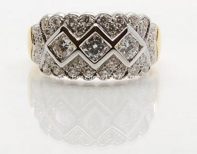 RA073 แหวนเพชรแถว 1