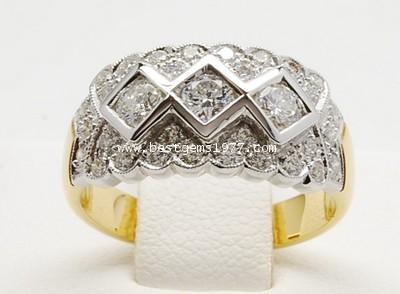 RA073 แหวนเพชรแถว